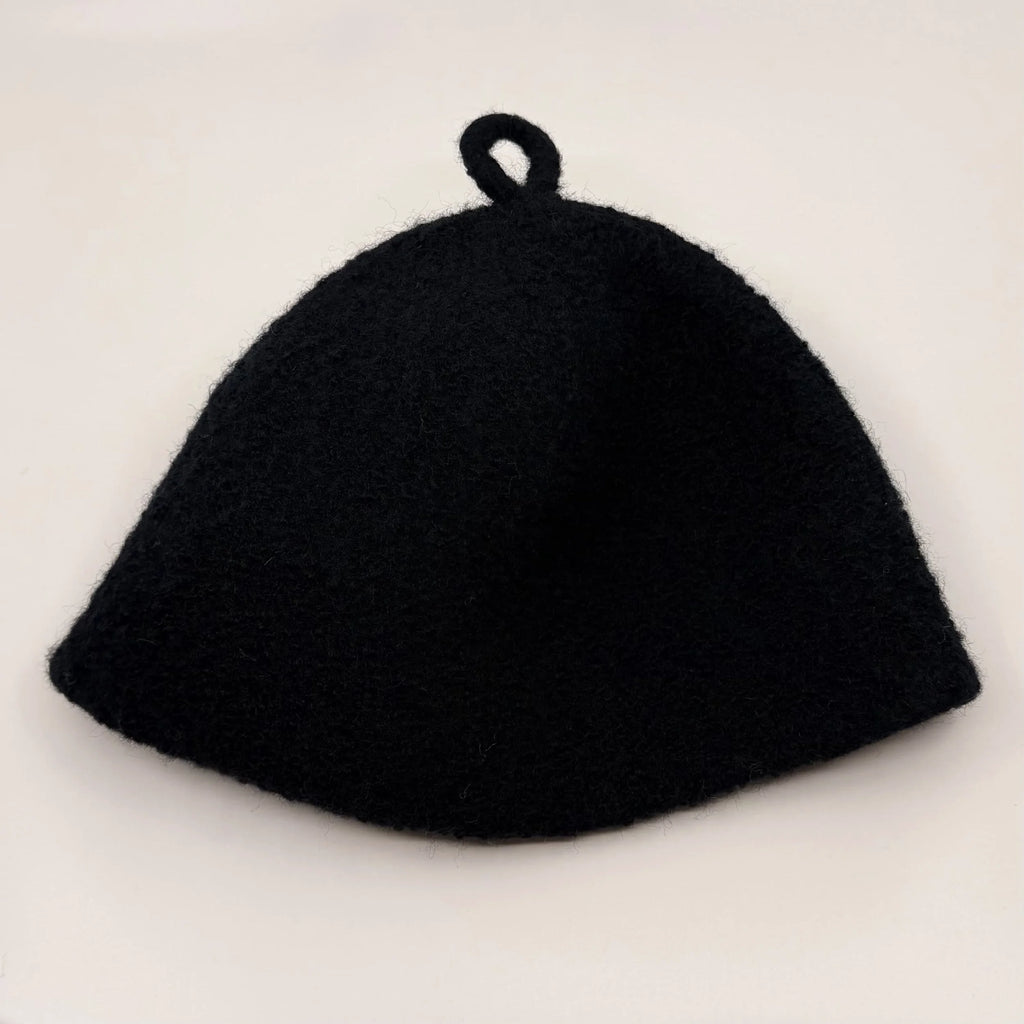 Classic Sauna Hat,  Jet.