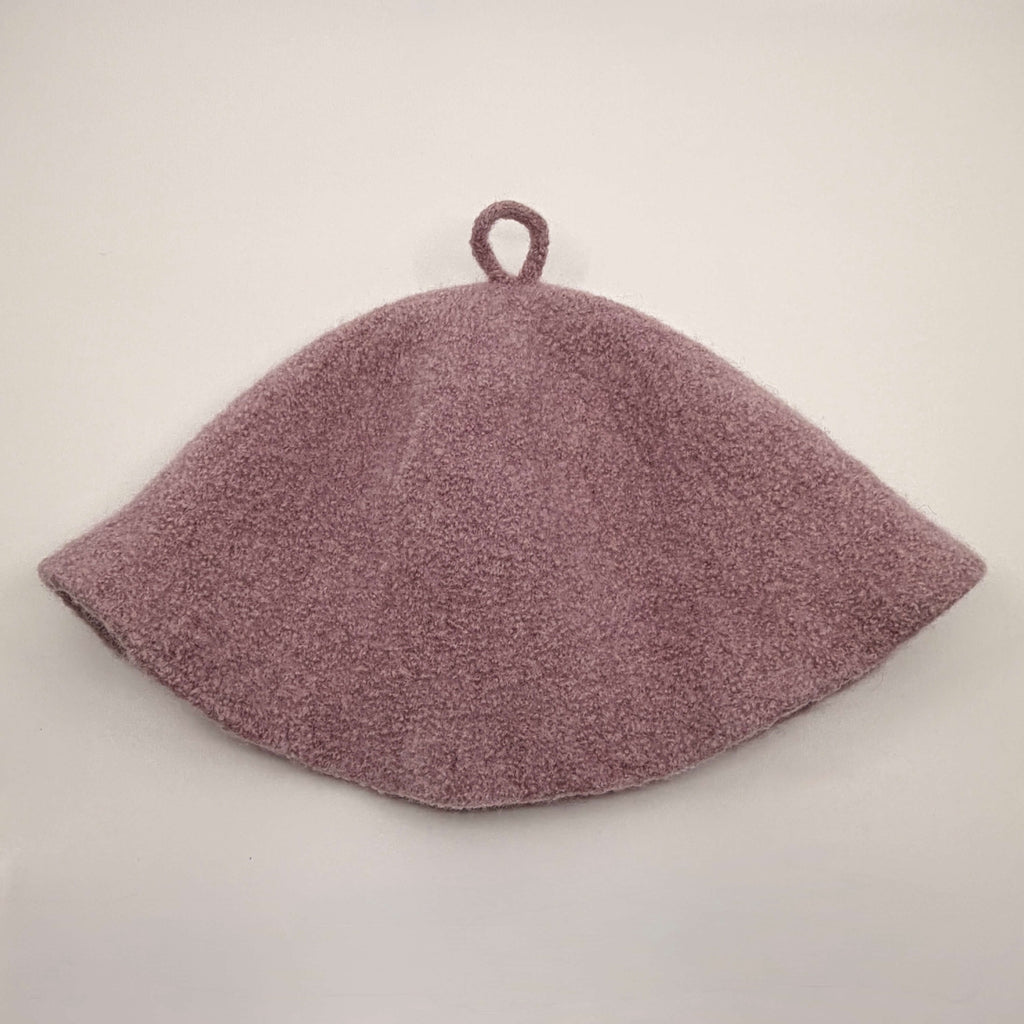 Wool Silk Sauna Bonnet | Lilac