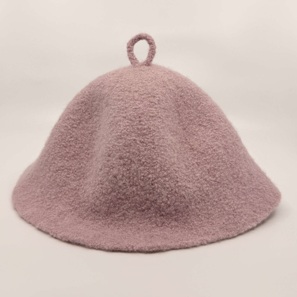 Wool Silk Sauna Bonnet | Lilac